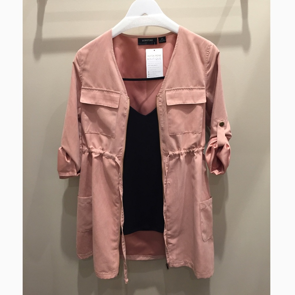 MinkPink lightweight trench jacket